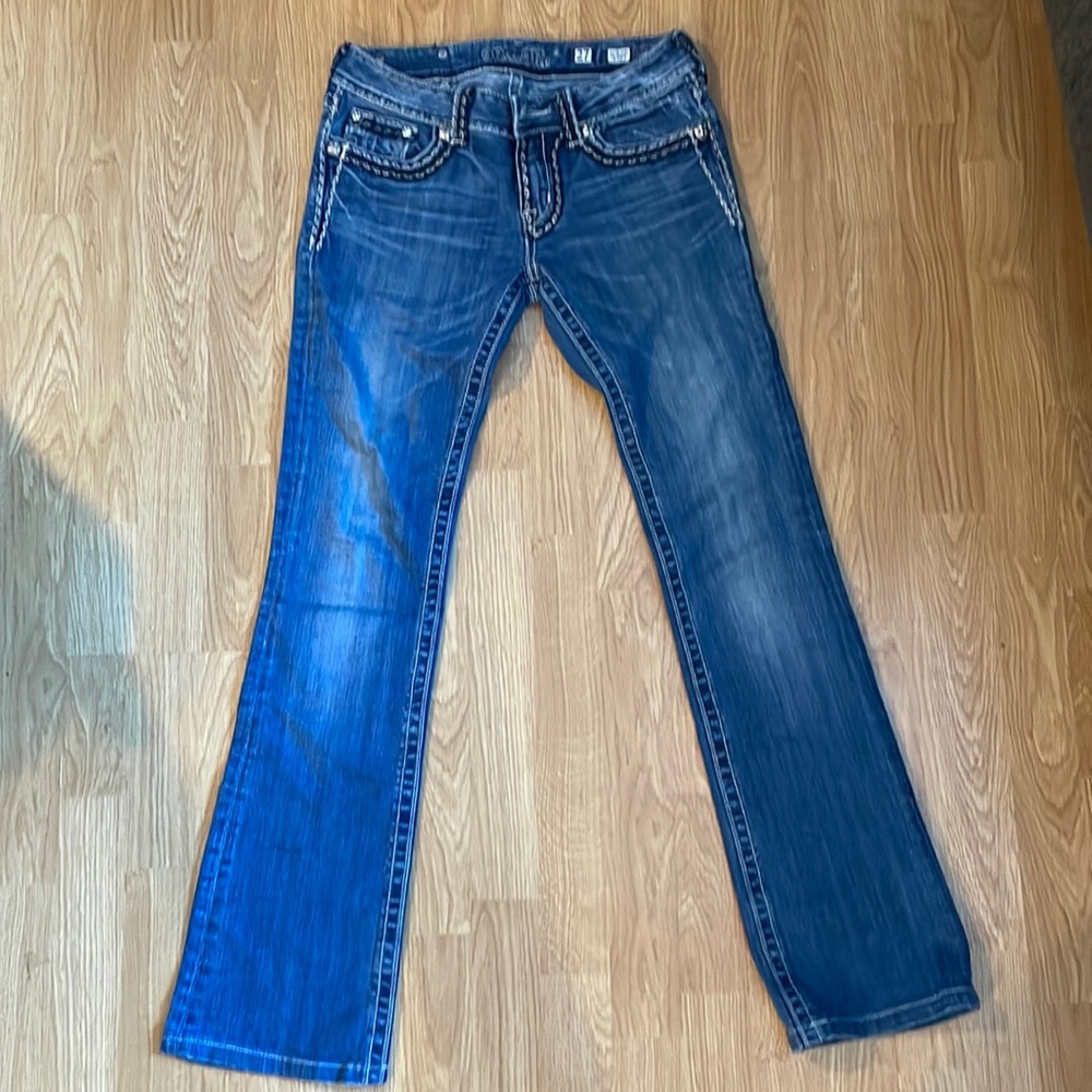 Miss Me Jeans, size 27, inseam 31, blue JS5014B29